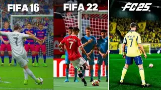 CRISTIANO RONALDO Free kicks Evolution | FIFA (2015 - 2025)
