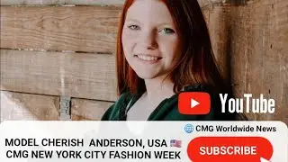 Model Cherish  Anderson USA 🇺🇸 with CMG New York City Fashion Week!