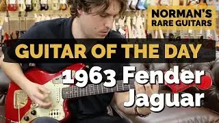 Guitar of the Day: 1963 Fender Jaguar Candy Apple Red | Norman's Rare Guitars