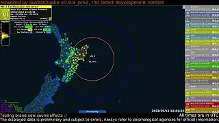 M4.5 Earthquake offshore New Zealand caught by GlobalQuake
