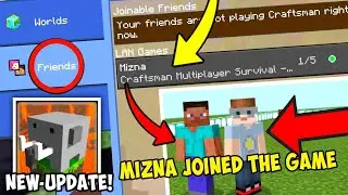 How you can play with your friends after the new update in Craftsman | Full tutorial