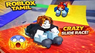 Roblox Tamil Crazy Roller Skate Obby Challenges And Slippery Parkour Gameplay