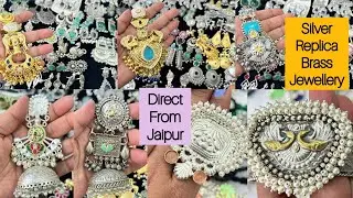 Jaipur Jewellery Wholesale Market| Silver Replica Brass Jewelry Manufacturer | #brassjewellery