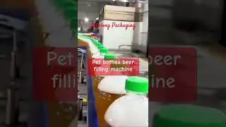 PET bottles beer filling machine handle applicator electronic valve #filling#filler#fillingmachine
