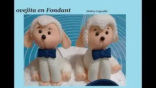 Ovejita en Fondant.- modelando figura para Pasteles o cupcakes #ovejitaenfondant