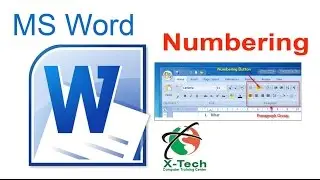 Adding auto numbering in MS Office Word 2007