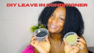 DIY: Home Made Leave In Conditioner And Application Using Black Seed And Rosemary#hairgrowth#diy