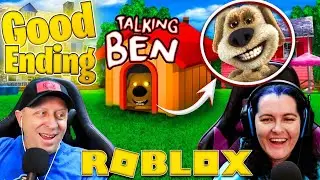 ROBLOX TALKING BEN STORY!? GOOD ENDING, Who's Bones Are They??