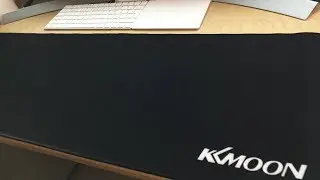 KKmoon 900x300x3mm Black Gaming Mouse Pad Extended Water resistant Anti slip Rubber Speed Desk Mat