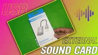 USB External Sound Card  For Any ( Laptop, Pc, Macbook) Mobile phone