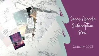 @JanesAgenda January 2022 Subscription Box #janesagenda #plannerbox