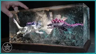 The #GODZILLA2024 vs SHIMO Diorama of Realistic/ Polymer Clay/ Resin Art