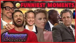 AVENGERS ENDGAME CAST INTERVIEWS [FUNNIEST MOMENTS] #1