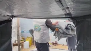 100 blankets distributed for displaced families in Khan Younis 