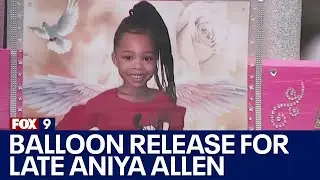 Balloon release to mark the late Aniya Allen's birthday