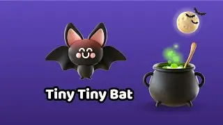 Tiny Tiny Bat | Halloween Song for Kids | Baby Can Learn 1