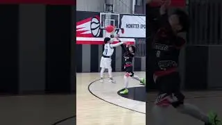 Shaq vs her litter brother playing basketball
