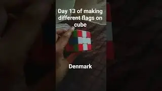 Can🤔 I make the Denmark's flag on cube #youtube #shorts #viral #denmark #japan #cubes | flagsoncube