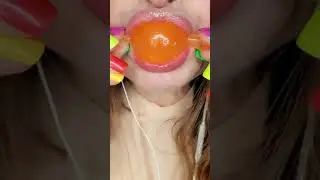 ASMR Satisfying Orange Jelly Fruit #shorts