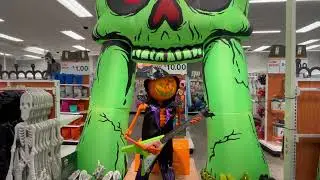 Rock-In-Roll Pumpkin Head Halloween Prop