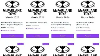 New McFarlane Toys Dc Multiverse action figures 2026 upcoming schedule 