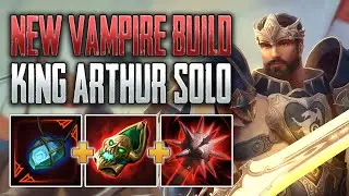 NEW VAMPIRE BUILD! King Arthur Solo Gameplay (SMITE Conquest)