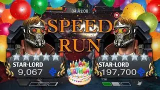 Star Lord Vs. Labyrinth Star Lord Fastest Solo??? [BIRTHDAY SPECIAL] | Marvel: Contest of Champions