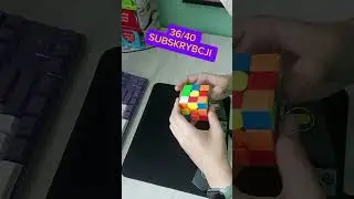 Jeszcze 4 suby do zrealizowania celu!😉😎 Daily solve [day 54] #rubikscube #speedcubing #dailysolve