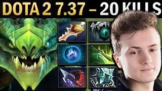 Viper Gameplay Miracle with 20 Kills and Butterfly - Dota 7.37