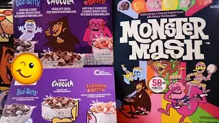 General Mills MONSTER MASH Cereal Review! 50th Anniversary (Gnarly Eats)