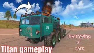 Titan destroying ai car OFF the road-OTR open world