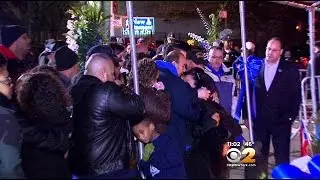 Family Of Slain Officer Ramos Thanks NYPD At Memorial Site
