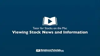 Viewing Stock News and Information in the Stocks app on the Mac