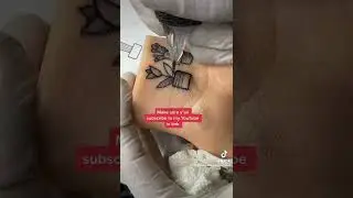 How to tattoo - Tattooing Fake skin   #tattooapprentice #shorts #tattootips