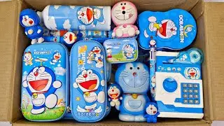 DORAEMON Stationery Collection🩵Geometry, PencilBox, Piggybank, Diary, Pen, Sharpener, Keychain color
