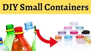 DIY Tiny containers| DIY Makeup Storage Box|How To Make Small Containers in TamilHomemade Containers