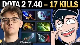 Luna Pro Carry with Butterfly and 1000 GPM - Dota 7.41