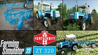 Farming Simulator 22 Mods in action | Fortschritt ZT 320 with B-200 & B-125 Plows