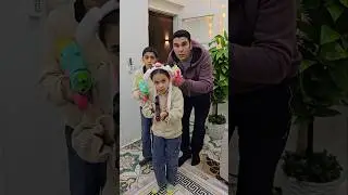 Zombie cat surprises dad and kids 😻🧟&zwj;♀️😱