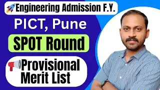 🎓 PICT Pune | Spot Round Merit List 📄 Released 2025 Merit List Published  Spot Round Admissions#cet