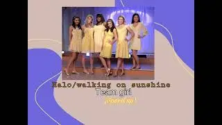 Glee Cast Halo/Walking On Sunshine Audio (Speed Up)