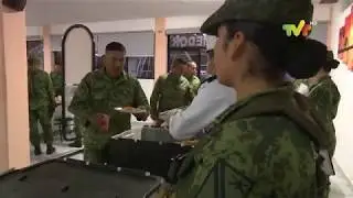 Actividades cotidianas de soldados del Ejército Mexicano.