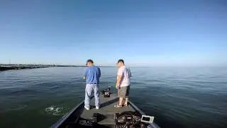 Ohio Bass Fishing with Edgar VanHoose - Lake Erie Black River 7 11 15