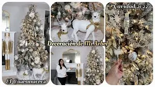 Decoración de Mi Arbol de Navidad 2022/ El Cascanueces/ blanco y dorado