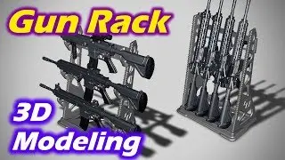 [Modeling] Gun Rack. 총기 거치대 모델링