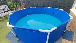The Temporary Pool Goes Up and a Quick Look at the Auction Fish #koi #koifish #diyfilter