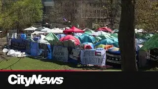 Pro-Palestinian encampment in Montreal welcomes community donations