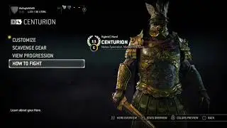 For honor. Max centurion. Max Gear stats (Read Description)