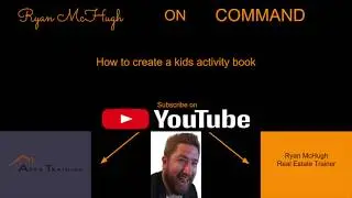 Ryan Mchugh on Command-How to create a kids activity book