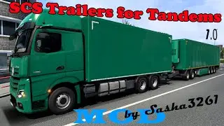 SCS Trailers for Tandems 1.0 MOD for Euro Truck Simulator 2